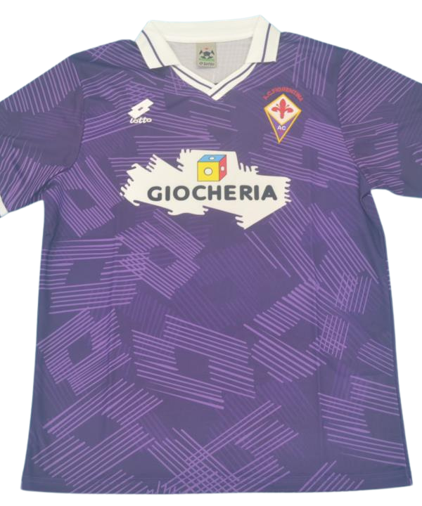 Fiorentina Home football shirt 1991 - 1992. Sponsored by Giochera