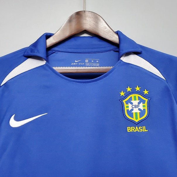 BRAZIL WORLD CUP 2002 AWAY RETRO FOOTBALL SHIRT - My Retro Jersey