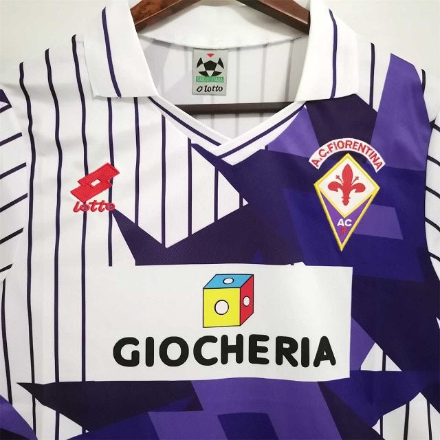 Retro Fiorentina Home Football Shirt 1992 / 1993 Home 