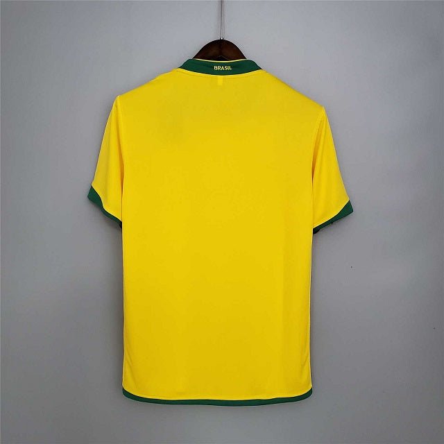 Retro Brazil Home Soccer Football Jersey World Cup 2006 Men Adult RONA –  finekeys