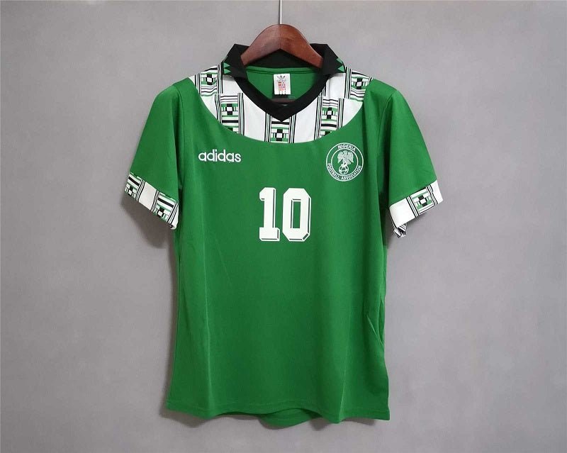 Nigeria 1994 World Cup Okocha Vintage Soccer Jersey Retro 