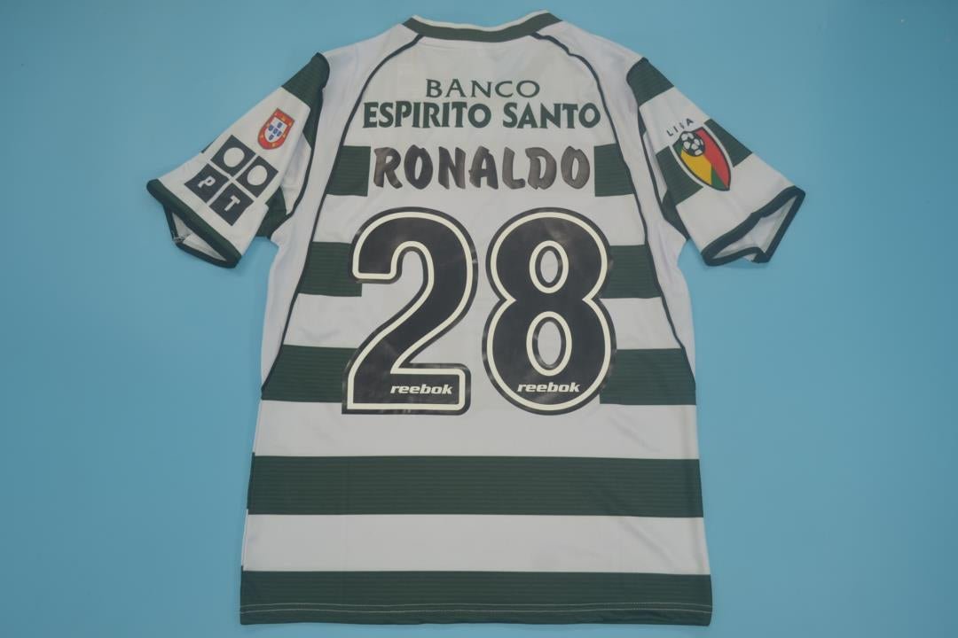 2002-03 Sporting Lisbon Cristiano ronaldo Jersey | Retro Collection - XL