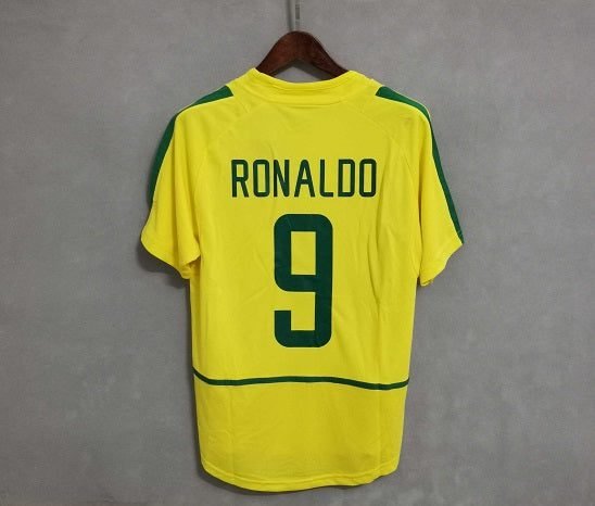 BRAZIL WORLD CUP 2002 HOME RETRO FOOTBALL SHIRT - My Retro Jersey