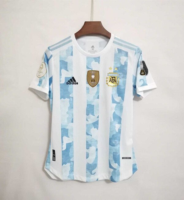 Retro 2021 Argentina Home Maradona Commemorative Edition Jersey - Kitsociety