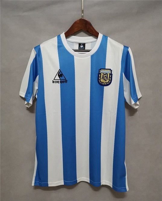 Argentina 1986 World Cup Retro Home Soccer Jersey - My Retro Jersey