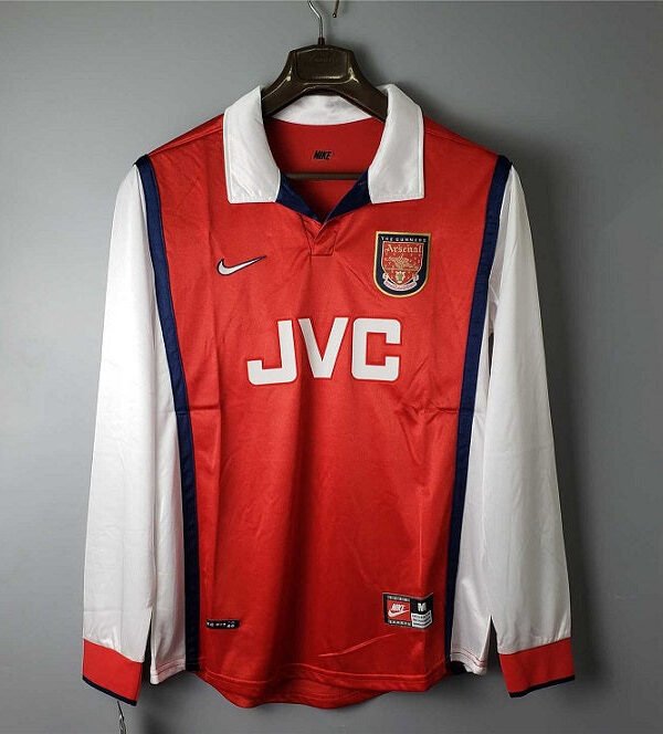 Arsenal 1998 1999 Home Retro Soccer Jersey My Retro Jersey