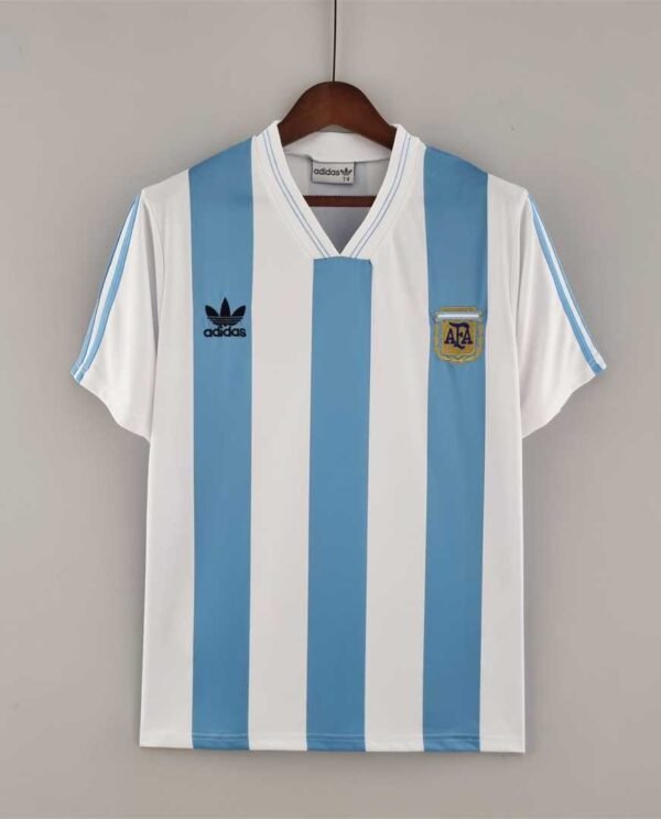 ARGENTINA 80s HOME FOOTBALL SHIRT SOCCER JERSEY RETRO REPLICA PRO