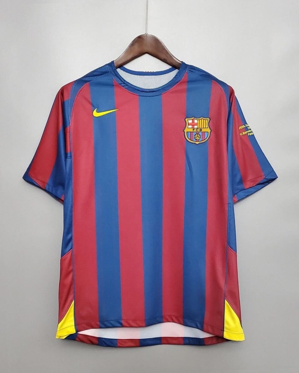 BARCELONA 2005-2006 HOME UCL FINAL RETRO FOOTBALL SHIRT - My Retro Jersey