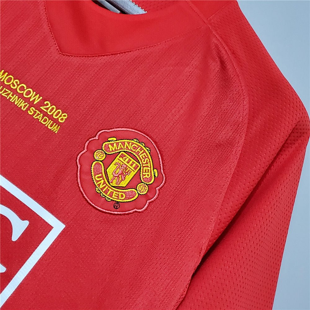 Retro Ronaldo 2008 UCL Final Manchester United Long Sleeve Jersey XL