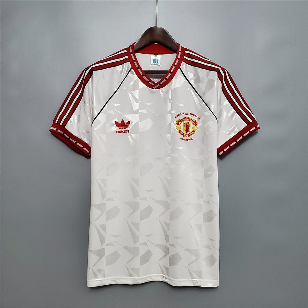 1990/91 Man Utd Home Shirt L)  Classic football shirts, Old football shirts,  Football shirts