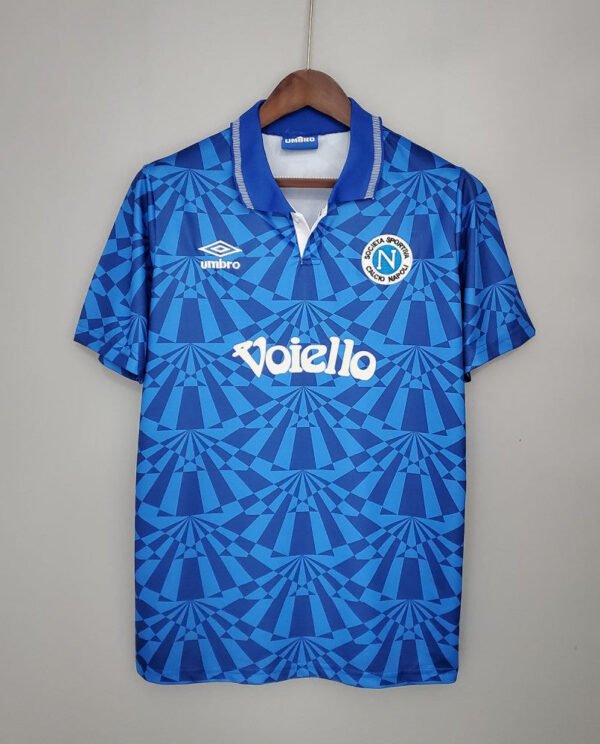 Retro Napoli 90/91 home Soccer Jersey - Kitsociety