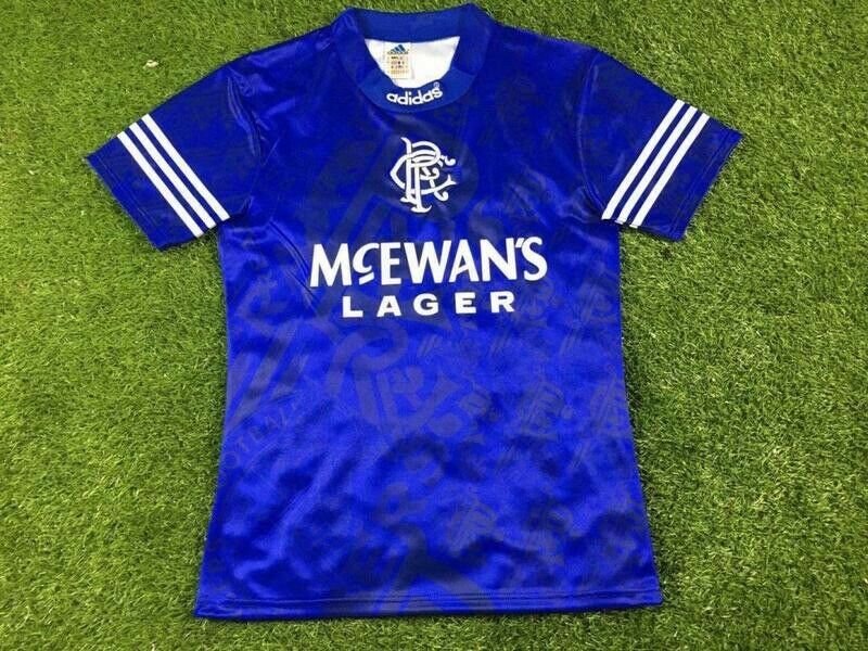 Glasgow Rangers FC 1994 Football Home Jersey Reissue Shirt Size L