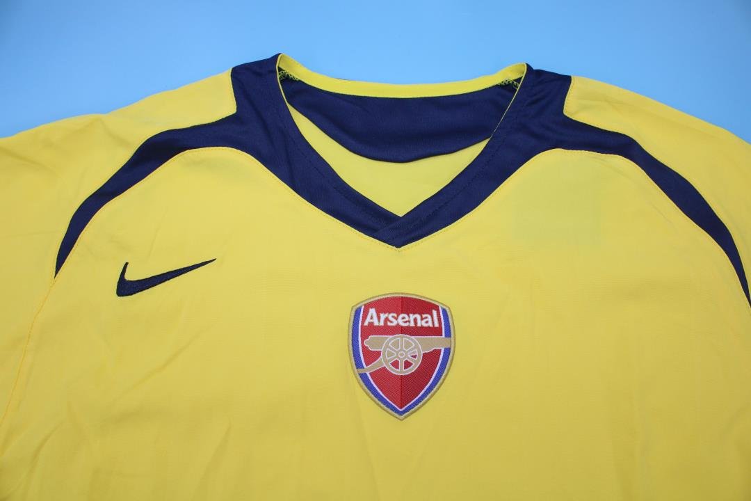 Arsenal 2005 2006 Retro Yellow Away Shirt