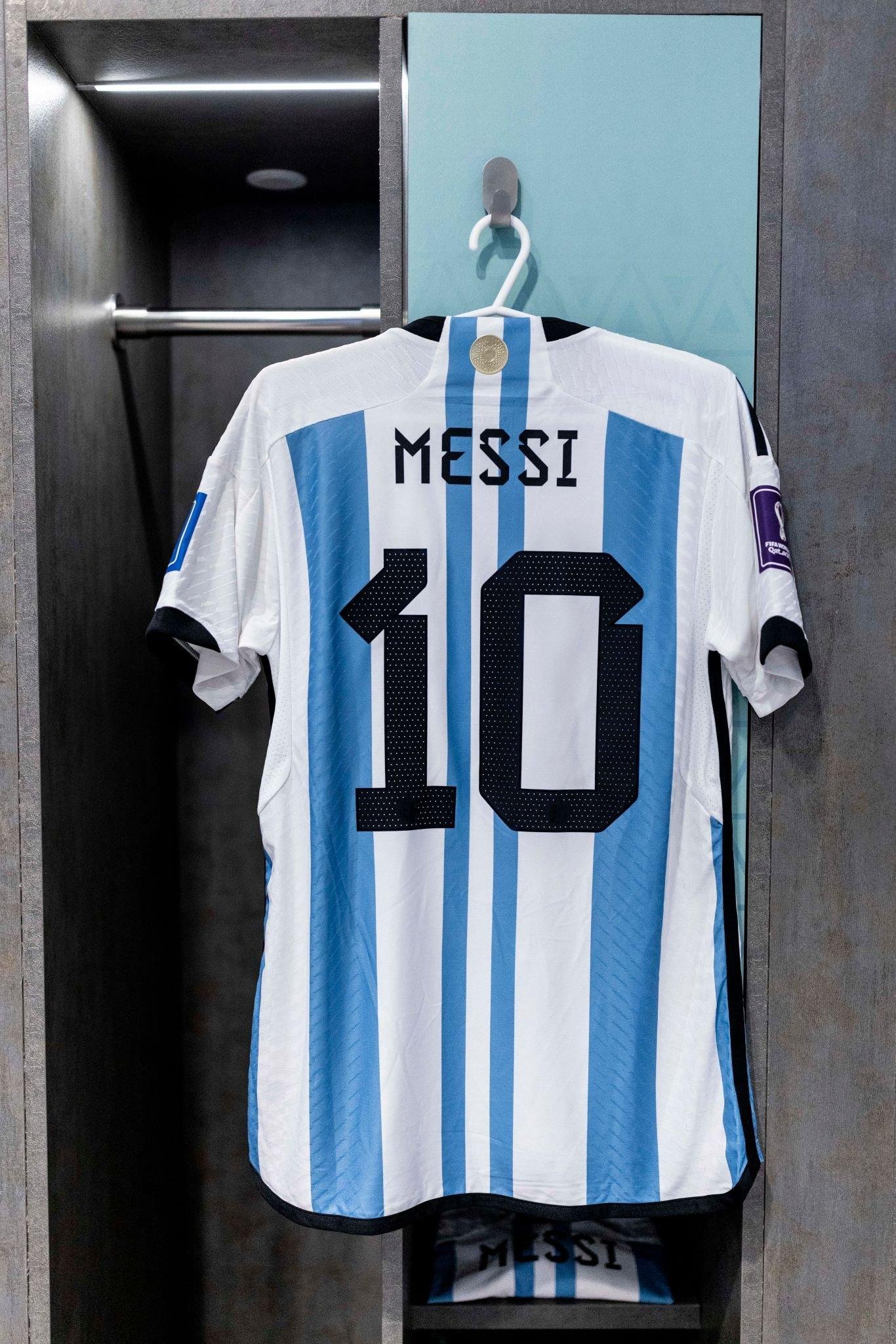 Argentina Superliga  2022 Argentina Home Jersey Qatar Messi 10